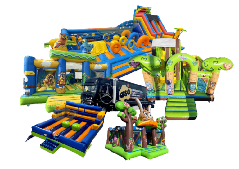 sale of games, castles, inflatable structures, new or used stock ASG34 ...