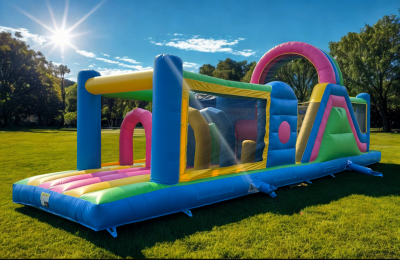 PARCOURS GONFLABLE ACCESS FUN14m "COLORS"