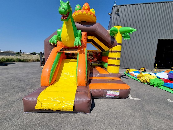 Votre Combo Gonflable dinosaure vente neuf avec toboggan