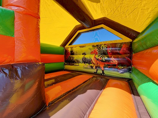 Intérieur de votre combo gonflable dinosaure vente neuf