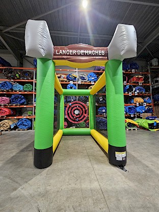 Jeu de lancer de haches gonflable - Vert
