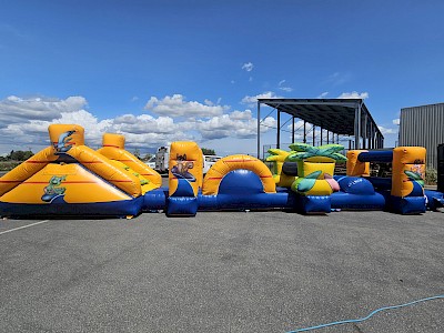 Parcours Gonflable Ventilé AQUA "SURF" 13M  3500€ht
