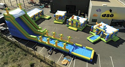 Aire de jeu gonflable "PARC DES ILES"