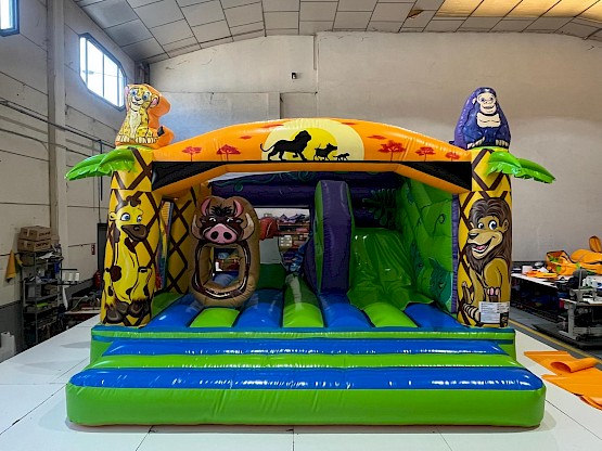 Combo gonflable sur le thème de la jungle en stock neuf