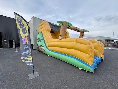 Toboggan Gonflable "JUNGLE" occasion