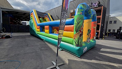 TOBOGGAN-PARCOURS GONFLABLE ACCESS "JUNGLE"
