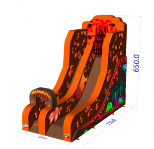 TOBOGGAN GONFLABLE ACCESS  "VOLCANO"
