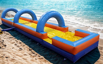 VENTREGLISS ARCH bleu 14m jeu gonflable ACCESS