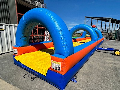 VENTREGLISS ARCH bleu 14m jeu gonflable ACCESS