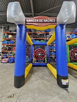 Jeu de lancer de haches gonflable - Beu