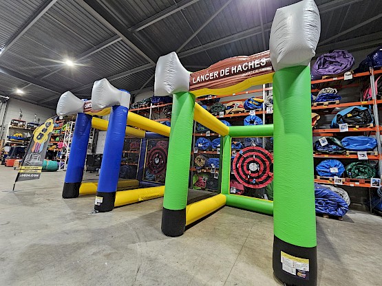 Nos décors / couleurs pour votre lancer de haches gonflables