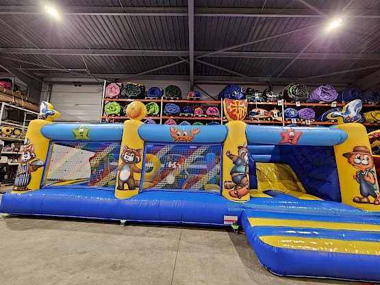 Exemple de déco pour votre aire de jeux gonflable