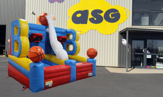 Attraction gonflable tir basket