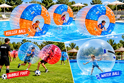 BUBBLE FOOT, WATER BALL, ROLLER BALL