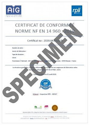 Certificat de conformité