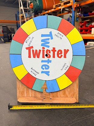 Roue de Twister géant pour équipes